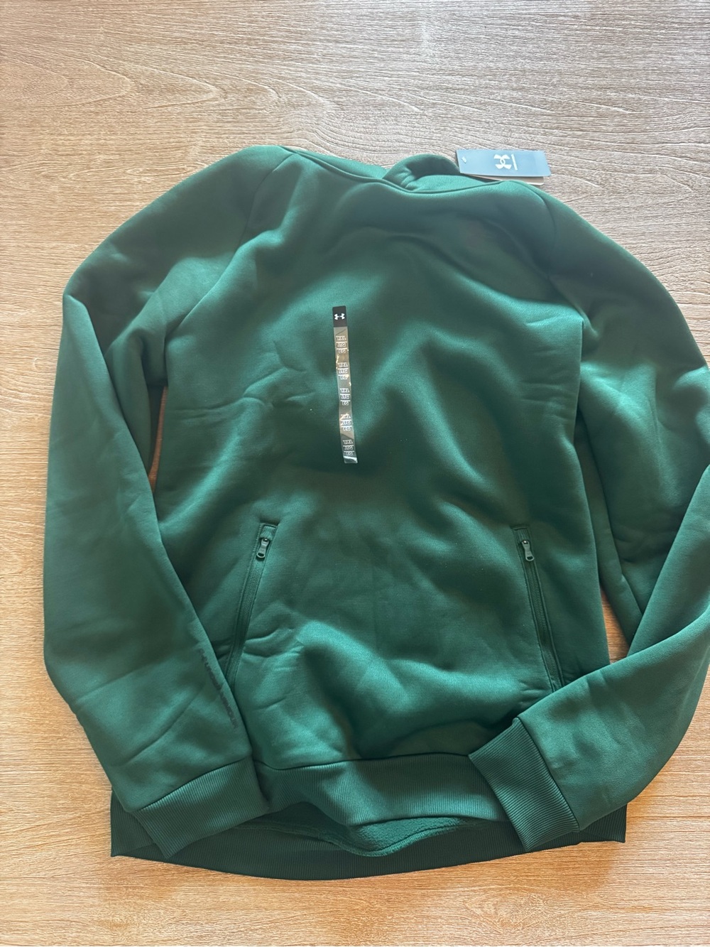 Under Armour Dark Green Pullover Hoodie NWT